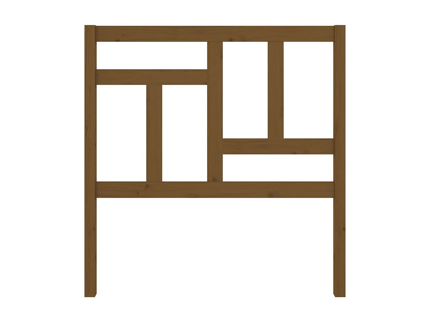 Cabecero de Cama | Cabezal de cama | Mueble de cabecero madera maciza pino marrón miel 80,5x4x100 cm