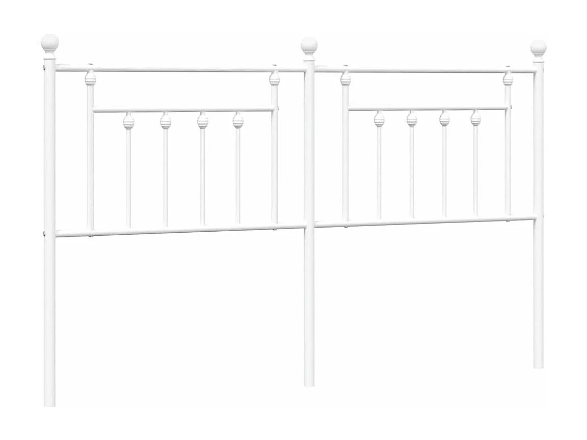Tête de Lit | Panneau de tête pour lit Moderne métal blanc 180 cm