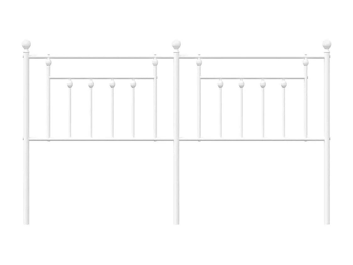 Tête de Lit | Panneau de tête pour lit Moderne métal blanc 180 cm