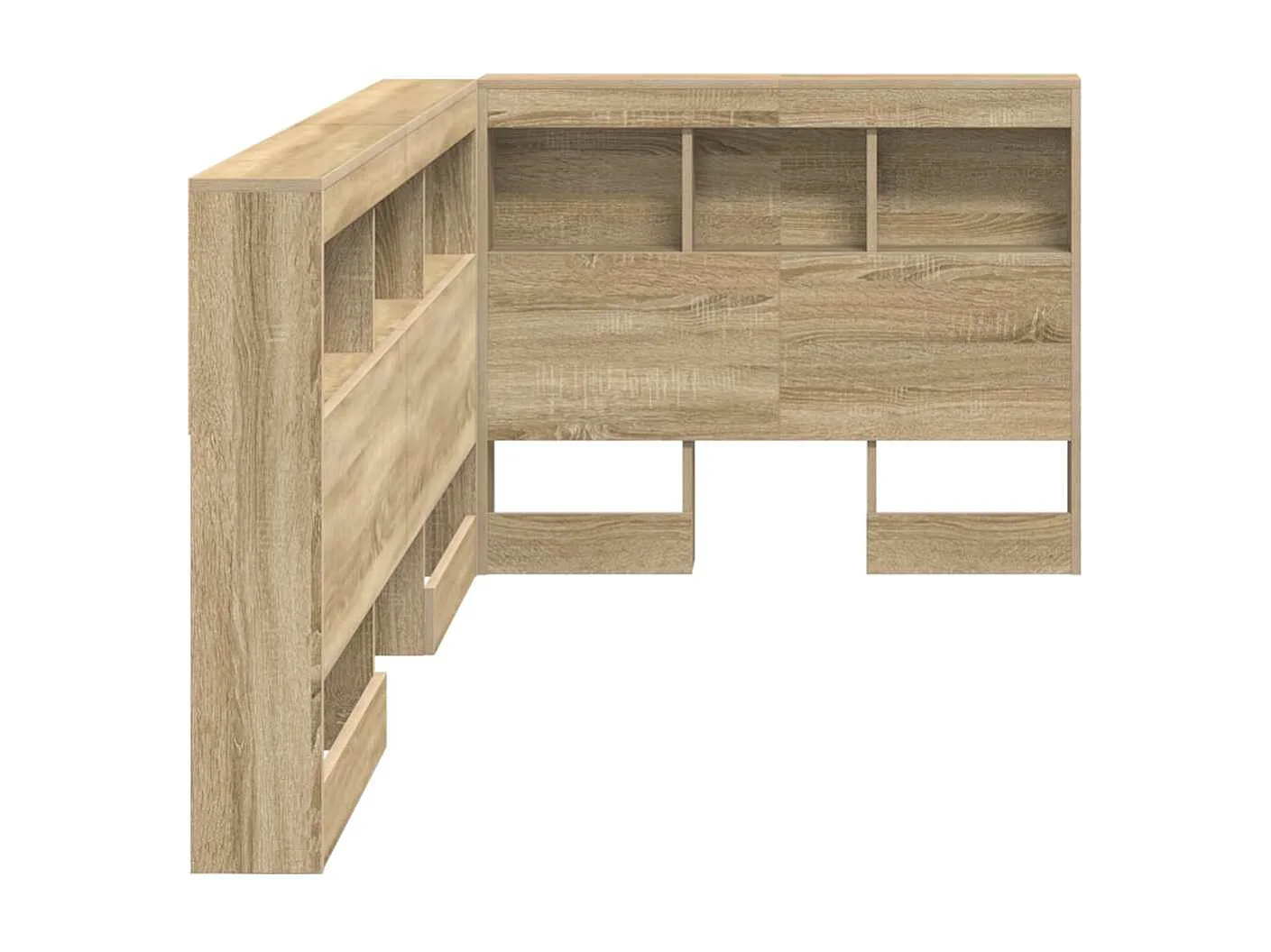 Tête de Lit de rangement | Panneau de tête pour lit Chêne sonoma 90 cm Bois d'ingénierie