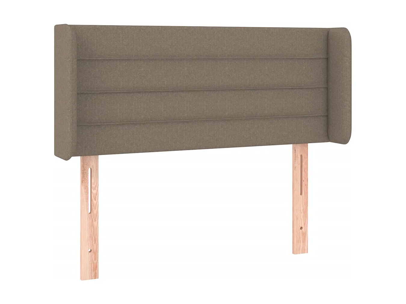 Tête de Lit | Panneau de tête pour lit Moderne à LED Taupe 93x16x78/88 cm Tissu