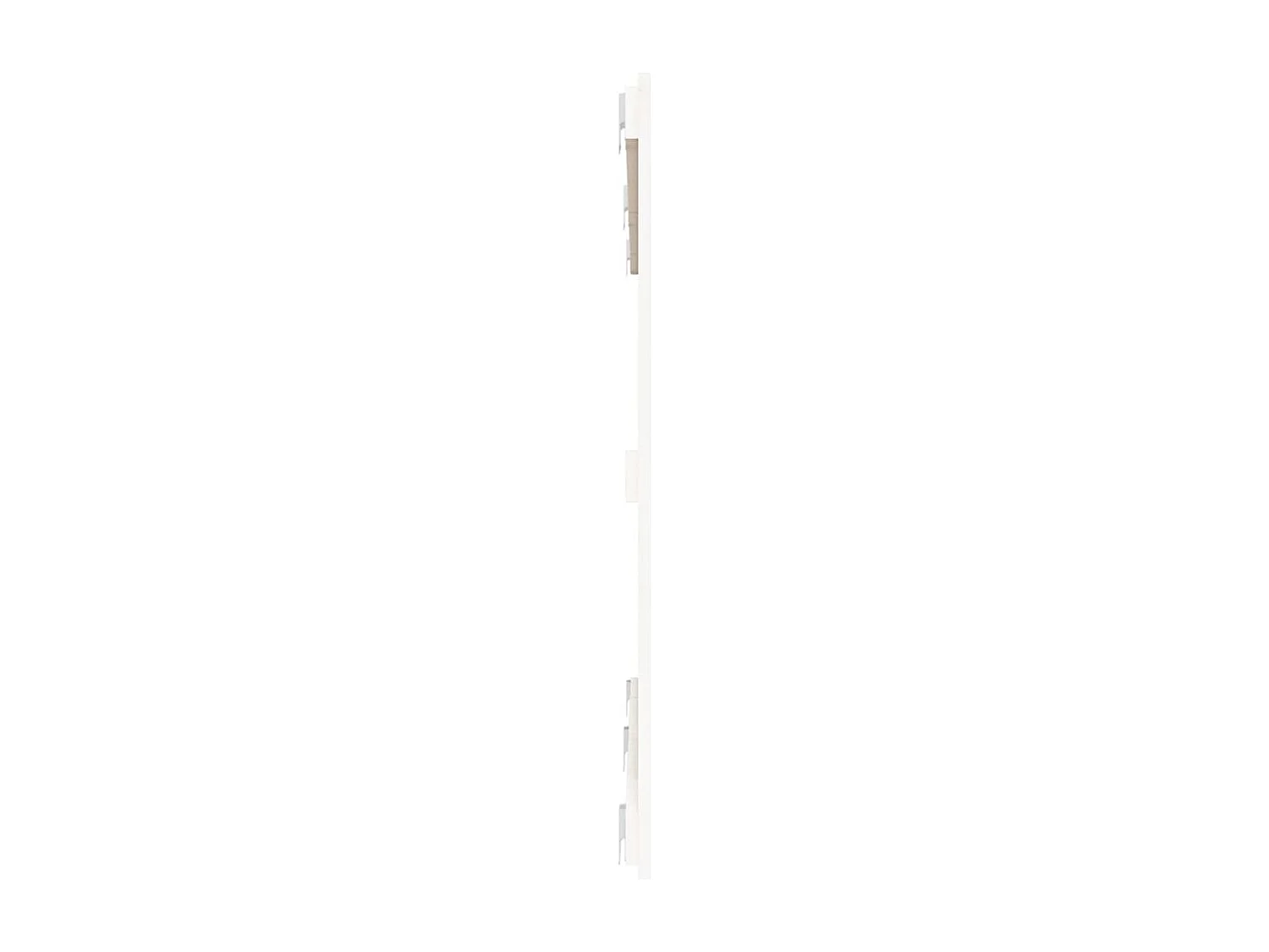 Tête de lit murale | Panneau de tête pour lit Moderne  Blanc 159,5x3x90 cm Bois massif de pin