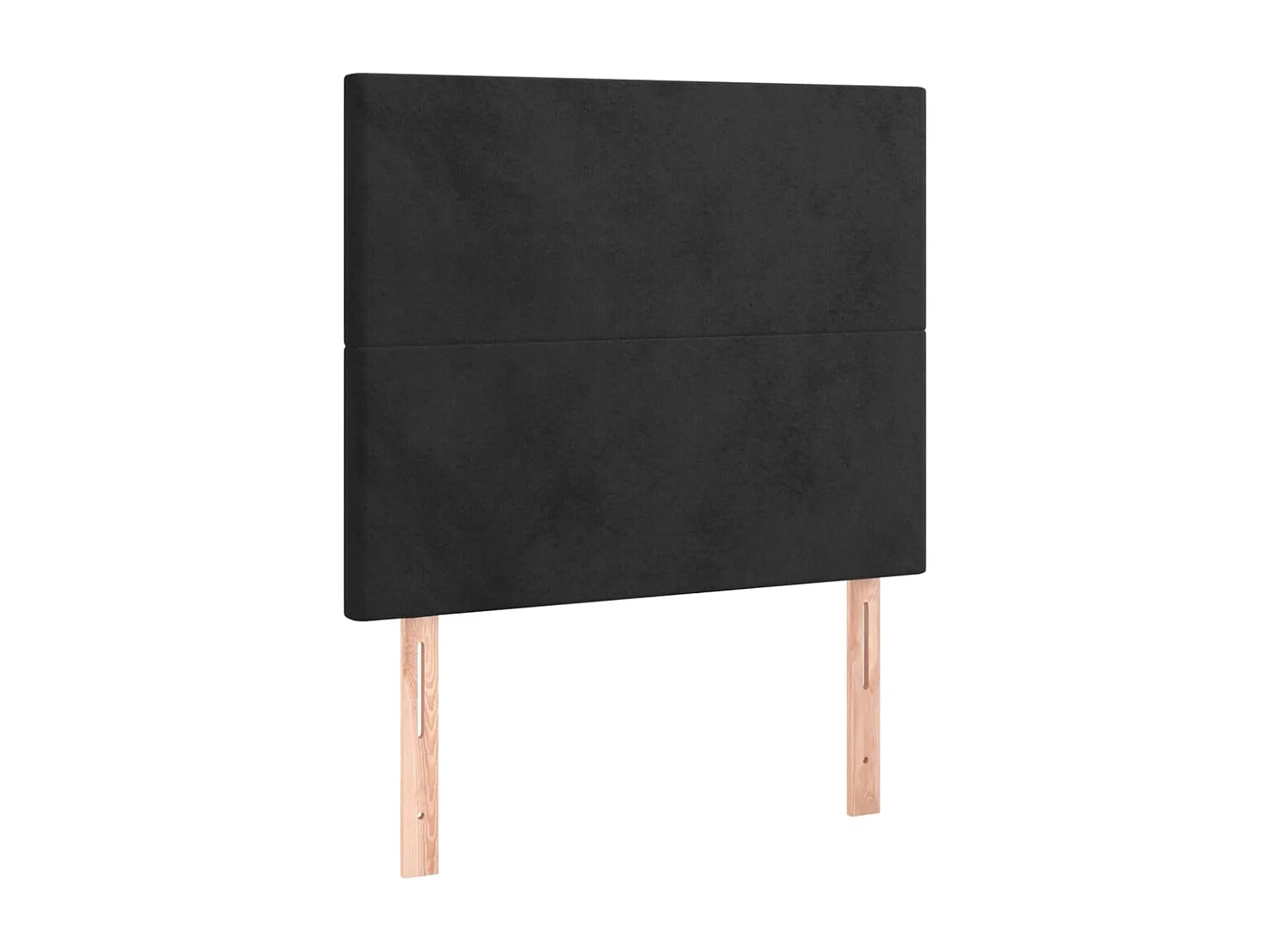 Têtes de lit | Panneaux de tête pour lit Moderne 2 pcs Noir 100x5x78/88 cm Velours