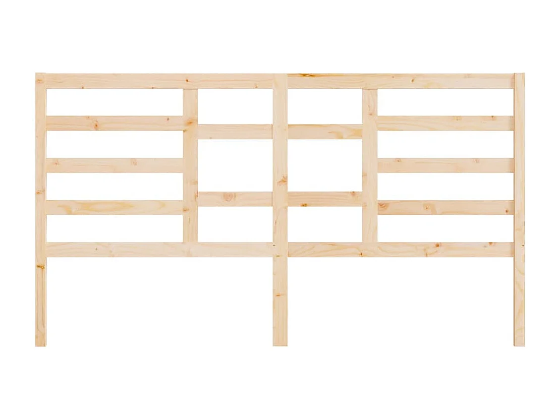 Tête de Lit | Panneau de tête pour lit Moderne 206x4x104 cm Bois massif de pin