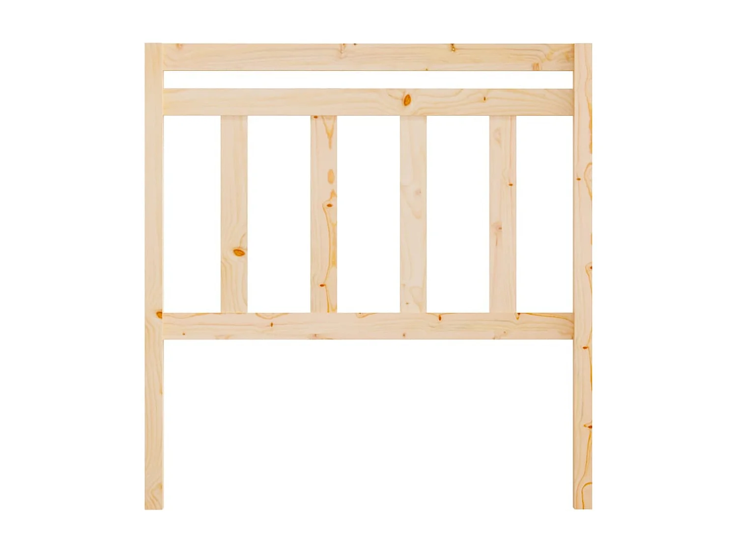 Tête de Lit | Panneau de tête pour lit Moderne 106x4x100 cm Bois massif de pin