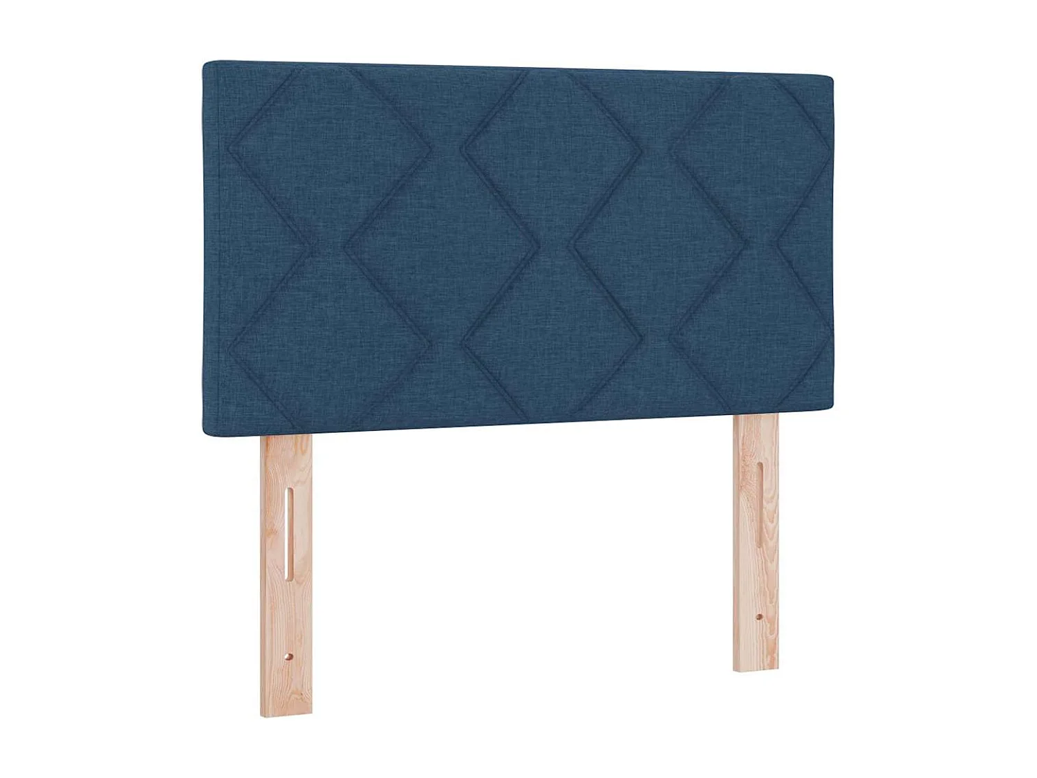 Mueble cabecero | Cabezal de cama | Cabecero de Tela Geométrico con cabecera Azul 80 cm tela