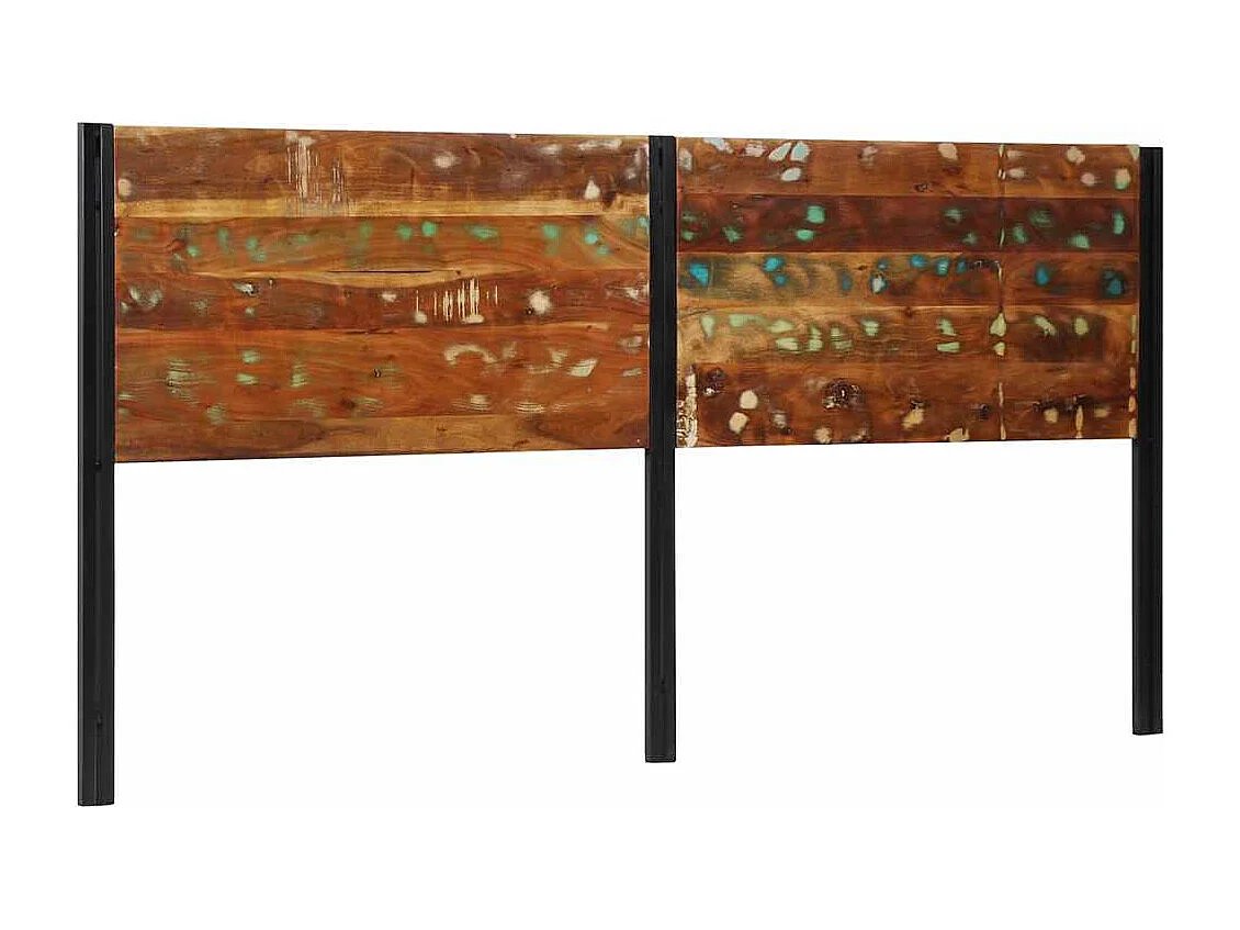 Tête de Lit | Panneau de tête pour lit Moderne 200 cm bois massif récupéré et fer