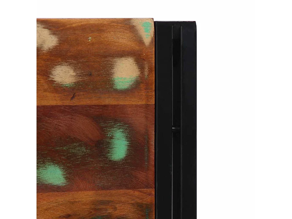 Tête de Lit | Panneau de tête pour lit Moderne 200 cm bois massif récupéré et fer