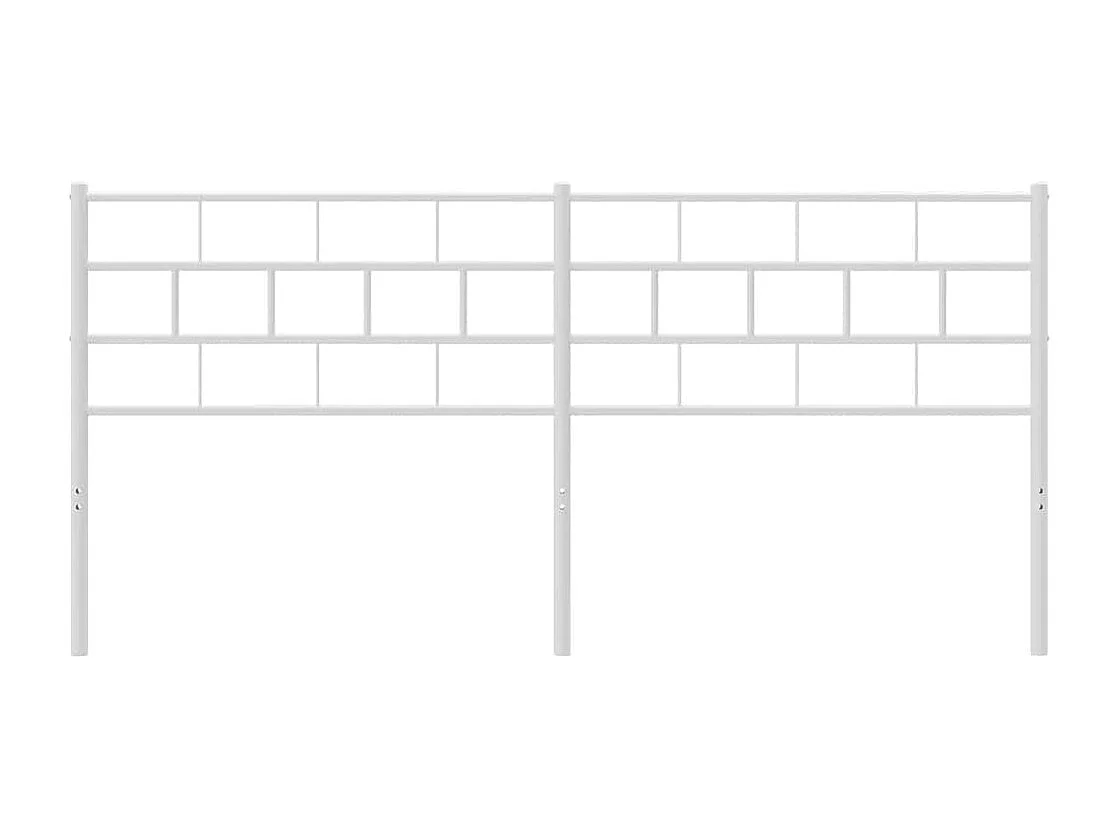 Mueble cabecero | Cabezal de cama | Cabecero de metal blanco 193 cm