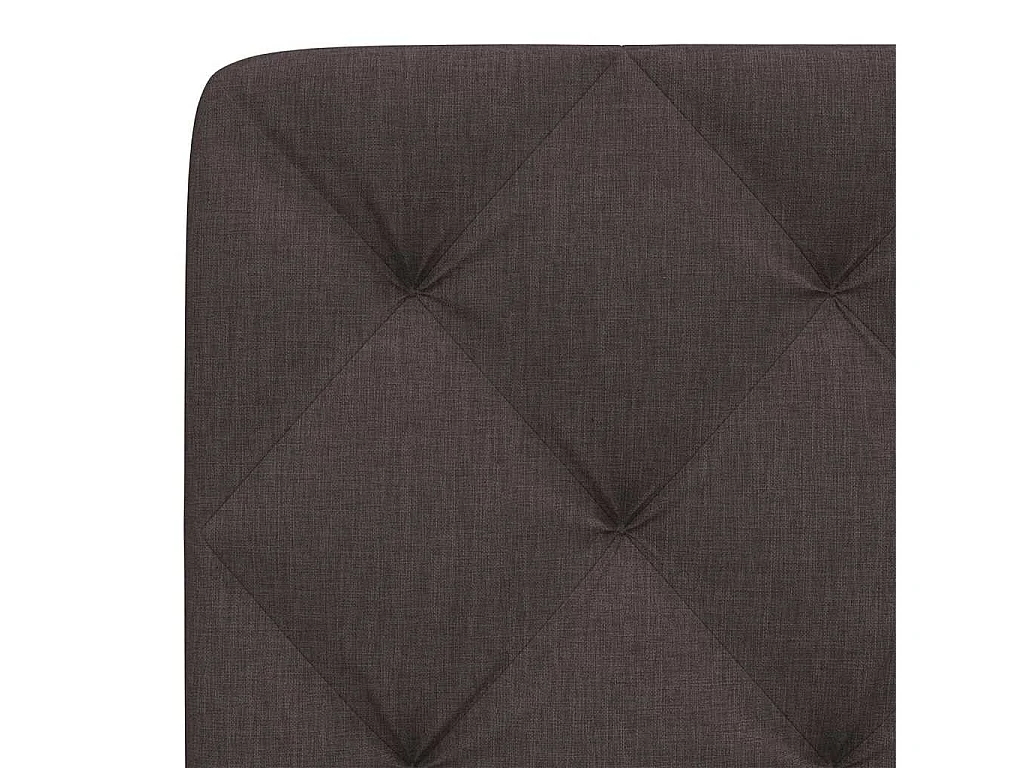 Cabecero de Cama | Cabezal de cama | Mueble de cabecero acolchado tela marrón oscuro 90 cm