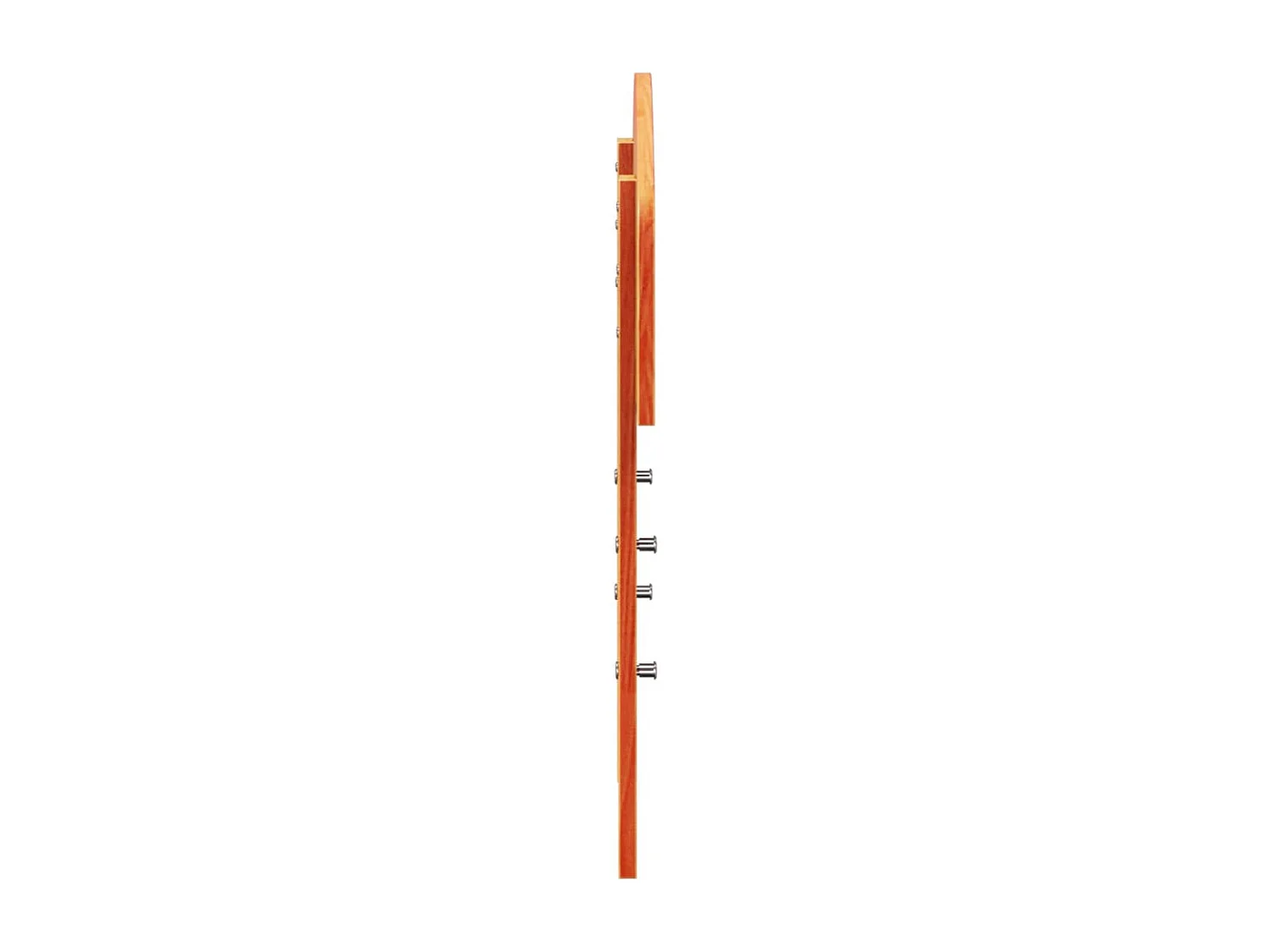 Tête de Lit | Panneau de tête pour lit Moderne cire marron 100 cm bois massif de pin