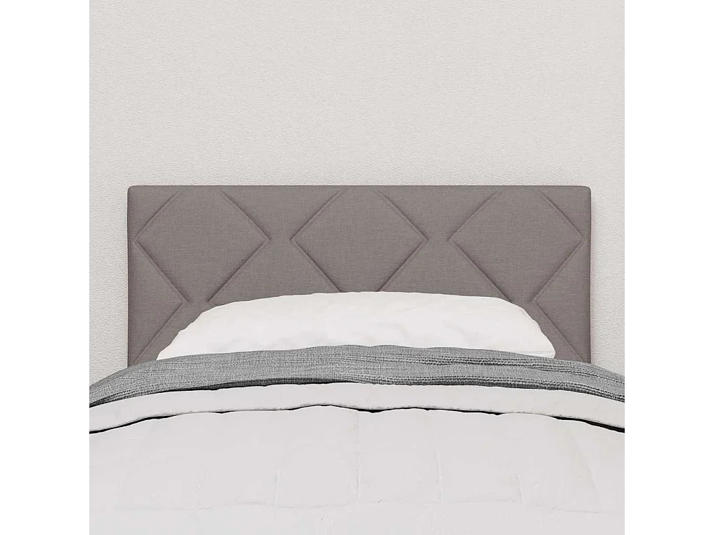 Tête de Lit | Panneau de tête pour lit Moderne en Tissu Geometric Manuel Taupe 80 cm tissu