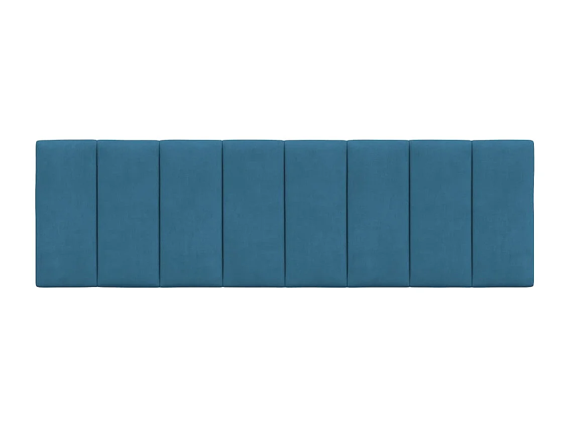 Tête de lit | Coussin de tête de lit | Tête de lit décoratif bleu 160 cm velours