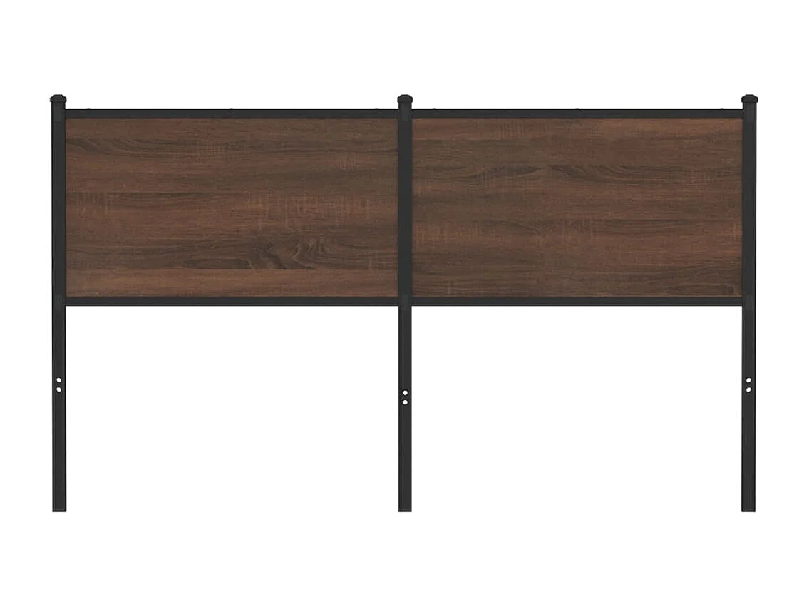 Tête de Lit | Panneau de tête pour lit Moderne chêne marron 140 cm bois d'ingénierie et acier