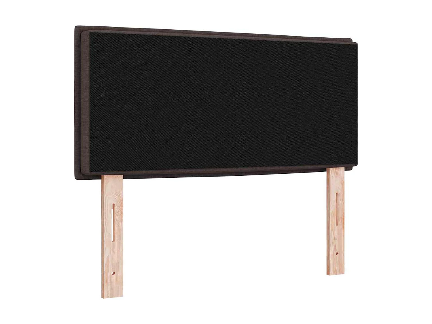 Tête de Lit | Panneau de tête pour lit Moderne Hauteur réglable Manuel Marron foncé 80 cm tissu