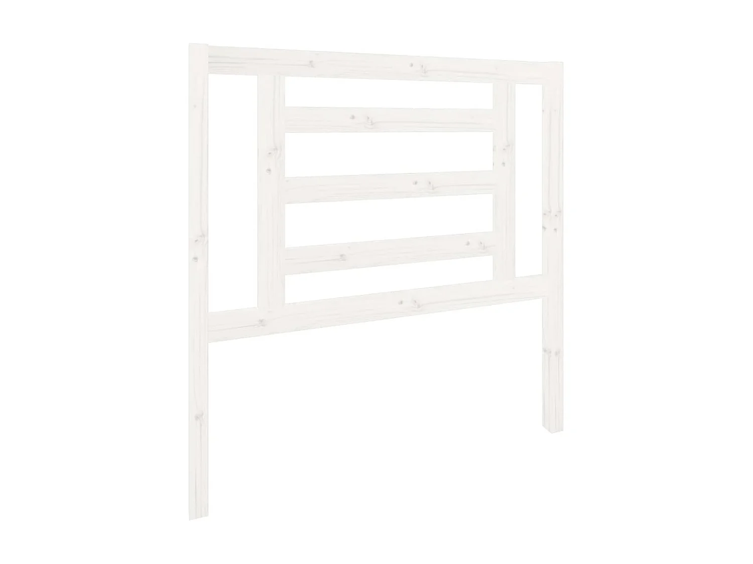 Tête de Lit | Panneau de tête pour lit Moderne Blanc 96x4x100 cm Bois massif de pin