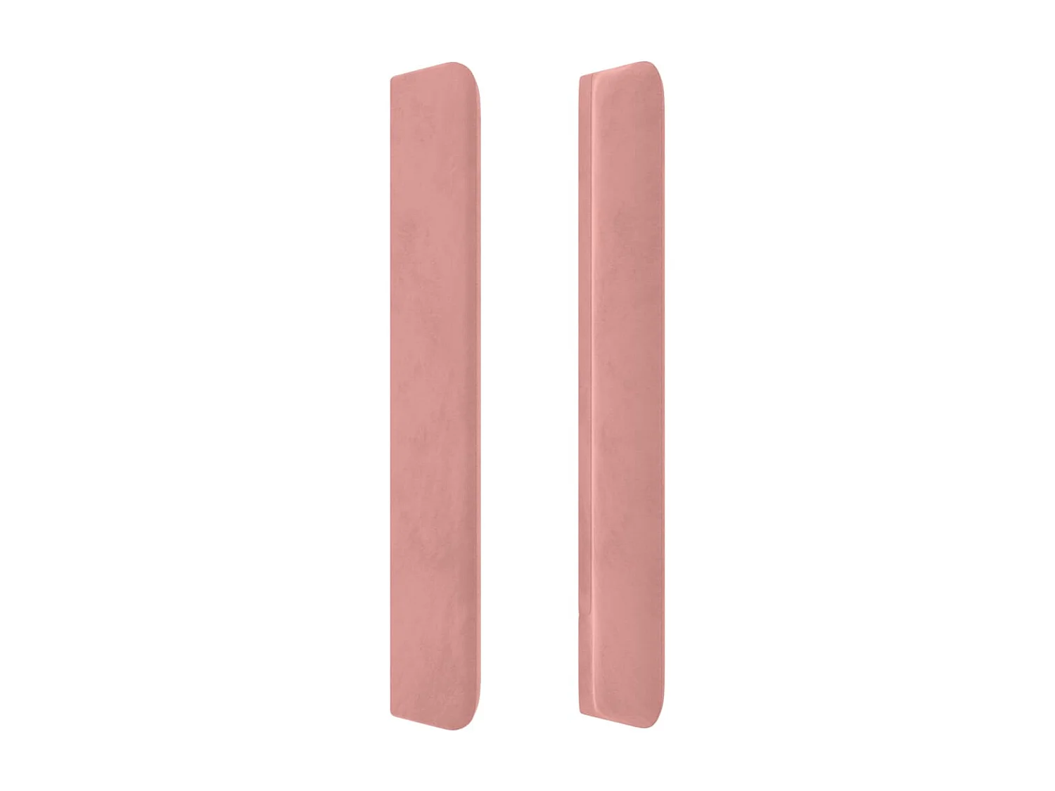Hoofdbord | Hoofdeinde LED 183x16x118/128 cm fluweel roze