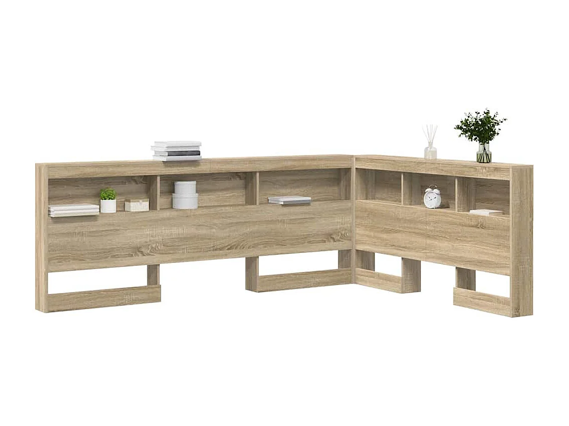 Tête de Lit de rangement | Panneau de tête pour lit Chêne sonoma 140 cm Bois d'ingénierie