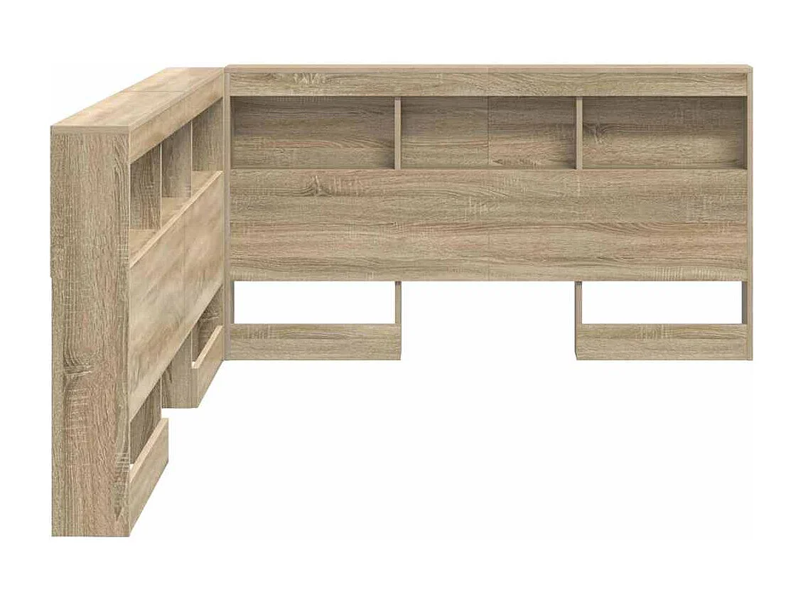 Tête de Lit de rangement | Panneau de tête pour lit Chêne sonoma 140 cm Bois d'ingénierie