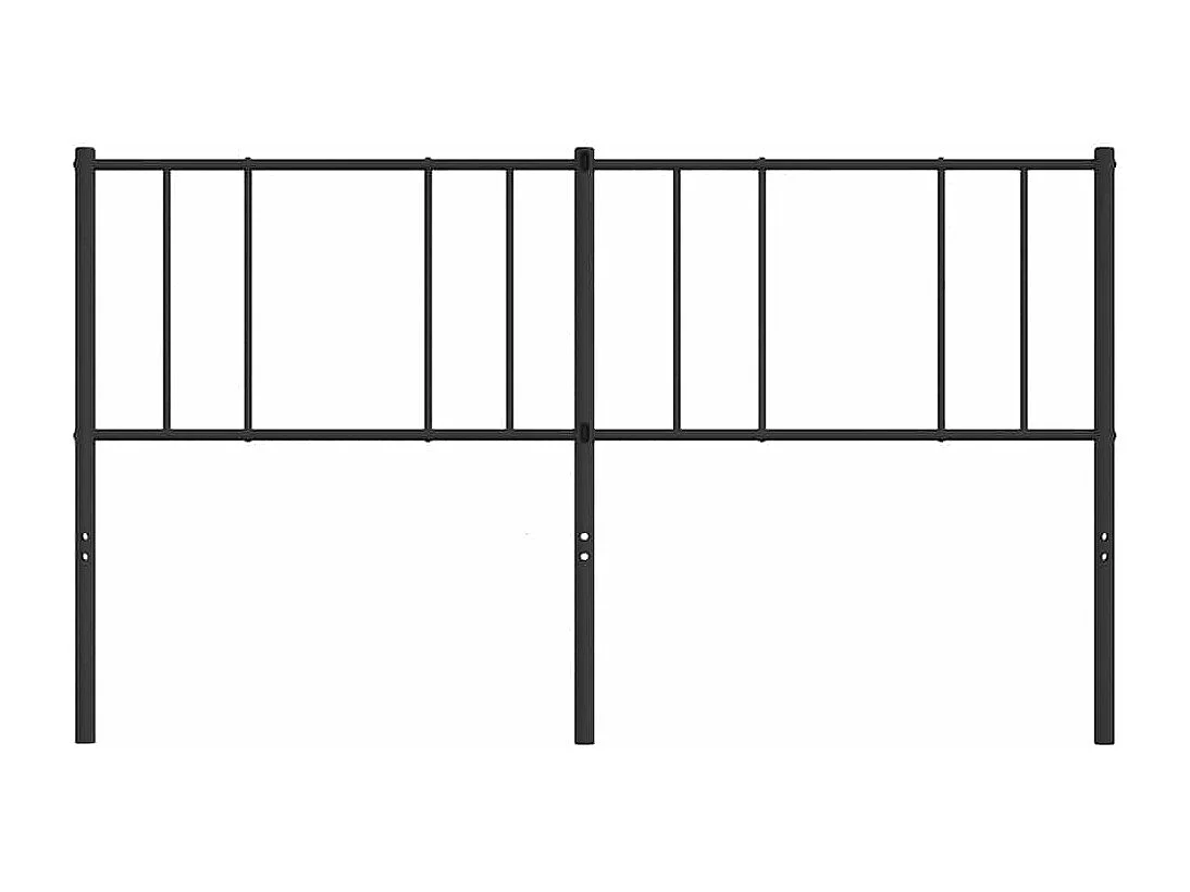 Tête de Lit | Panneau de tête pour lit Moderne métal noir 180 cm