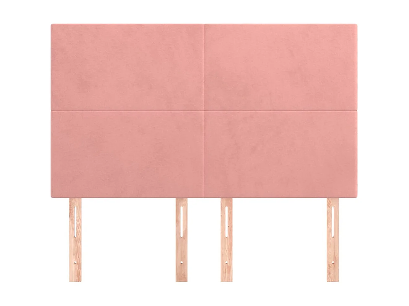 Têtes de lit | Panneaux de tête pour lit Moderne 4 pcs Rose 72x5x78/88 cm Velours