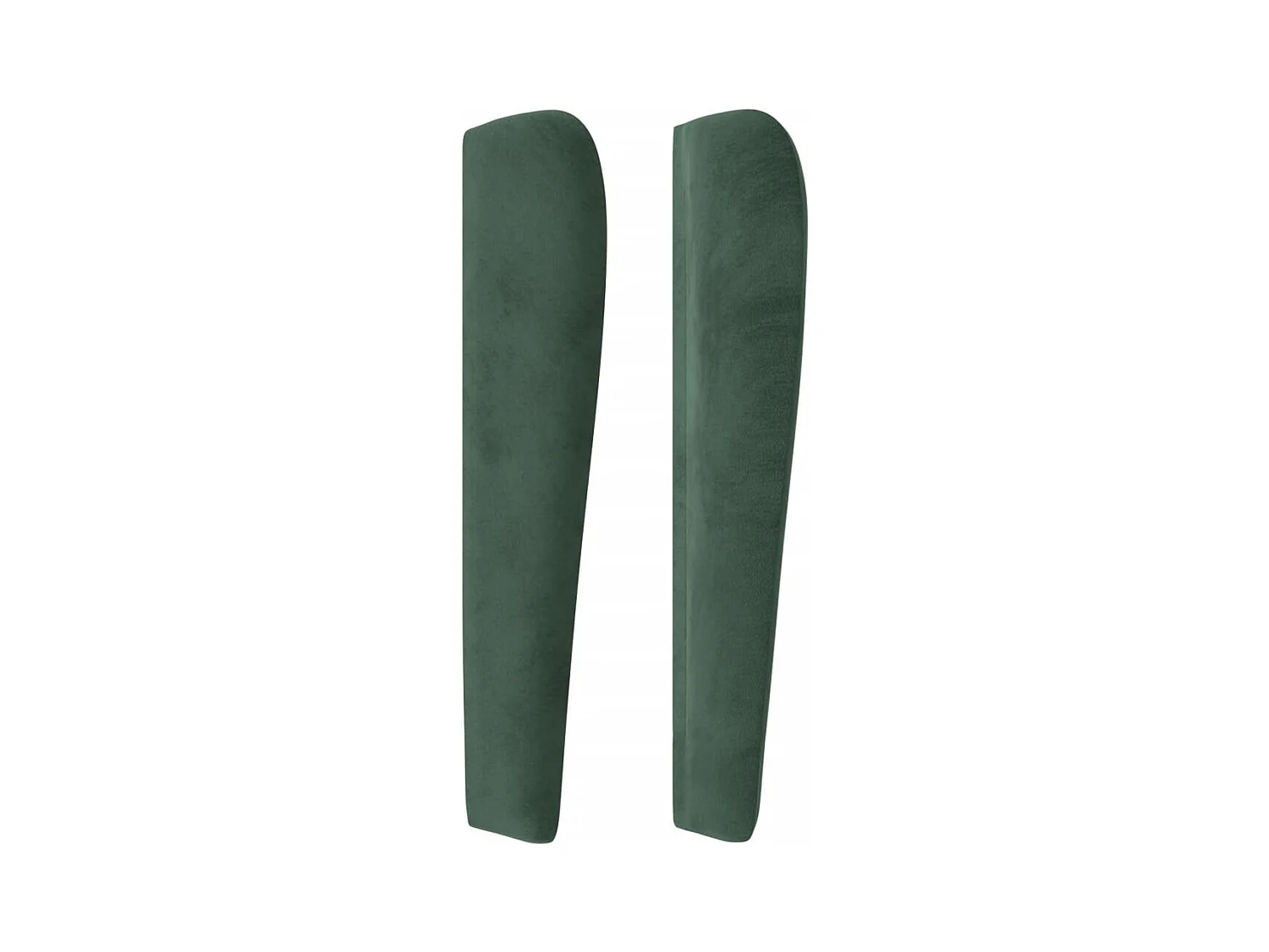 Cabecero | Cabezal de Cama | Mueble cabecero con orejas de terciopelo verde oscuro 183x23x118/128cm