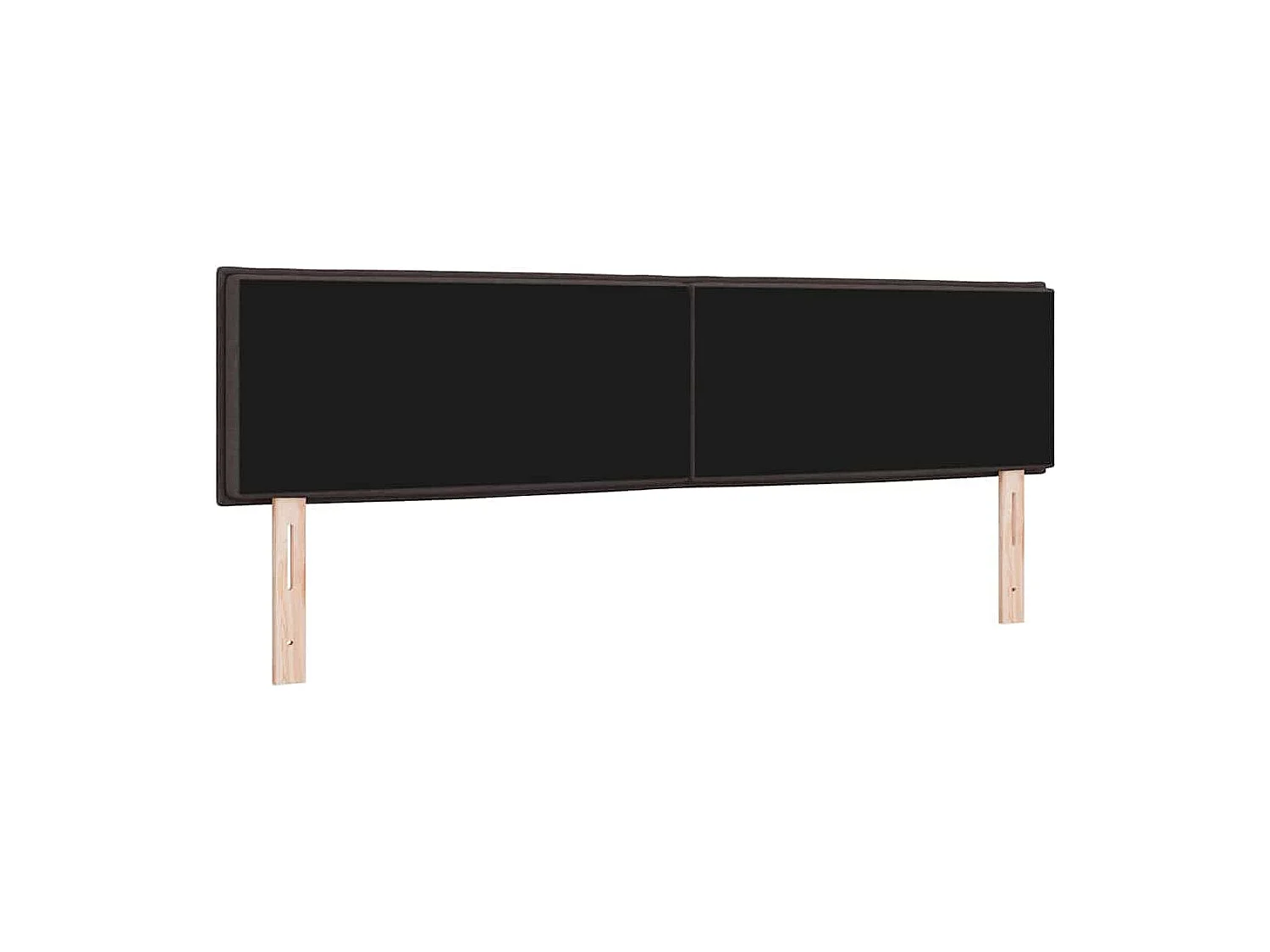 Tête de Lit | Panneau de tête pour lit Moderne Hauteur réglable Manuel Marron foncé 180 cm tissu