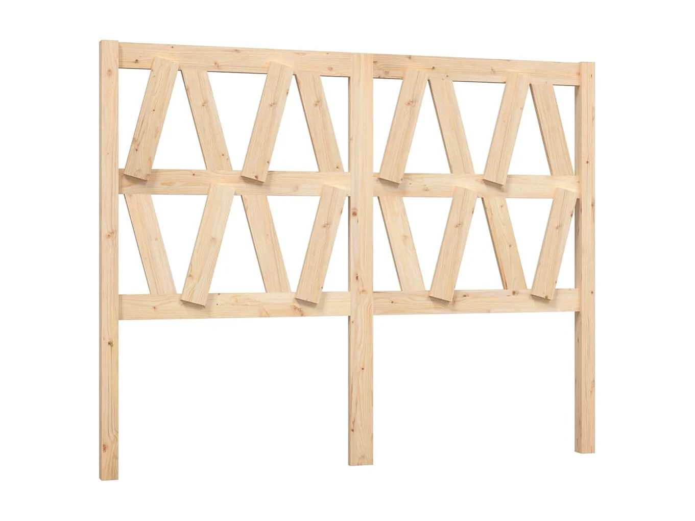 Cabecero de Cama | Cabezal de cama | Mueble de cabecero madera maciza de pino 141x4x100 cm