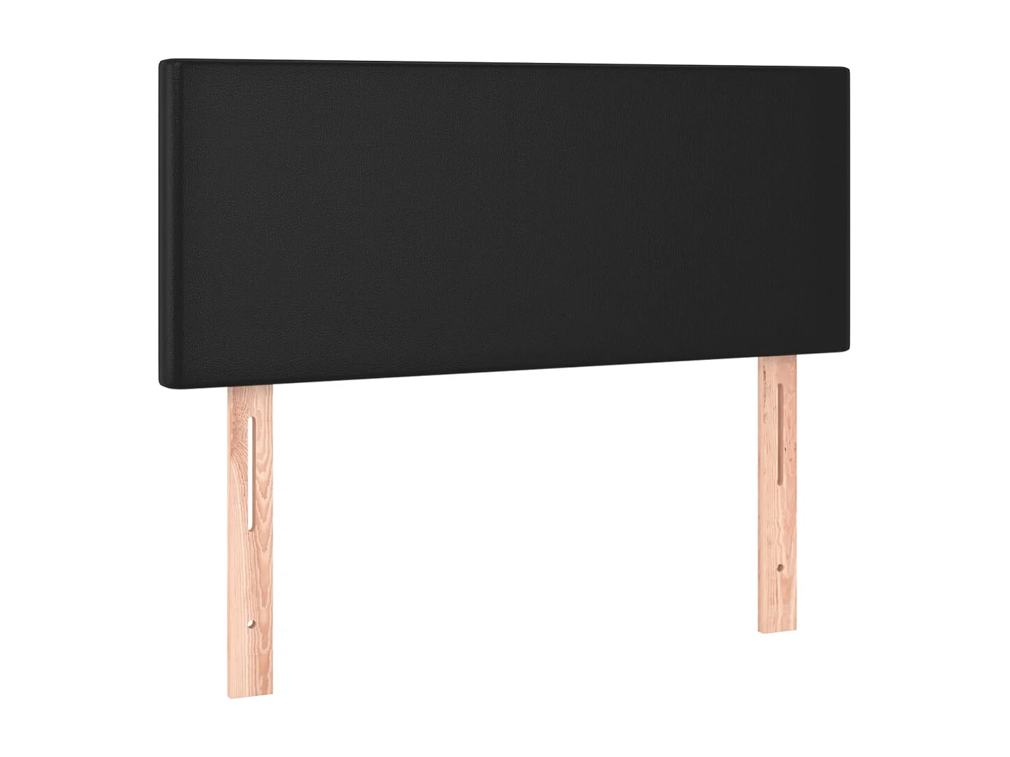 Tête de Lit | Panneau de tête pour lit Moderne à LED Noir 90x5x78/88 cm Similicuir
