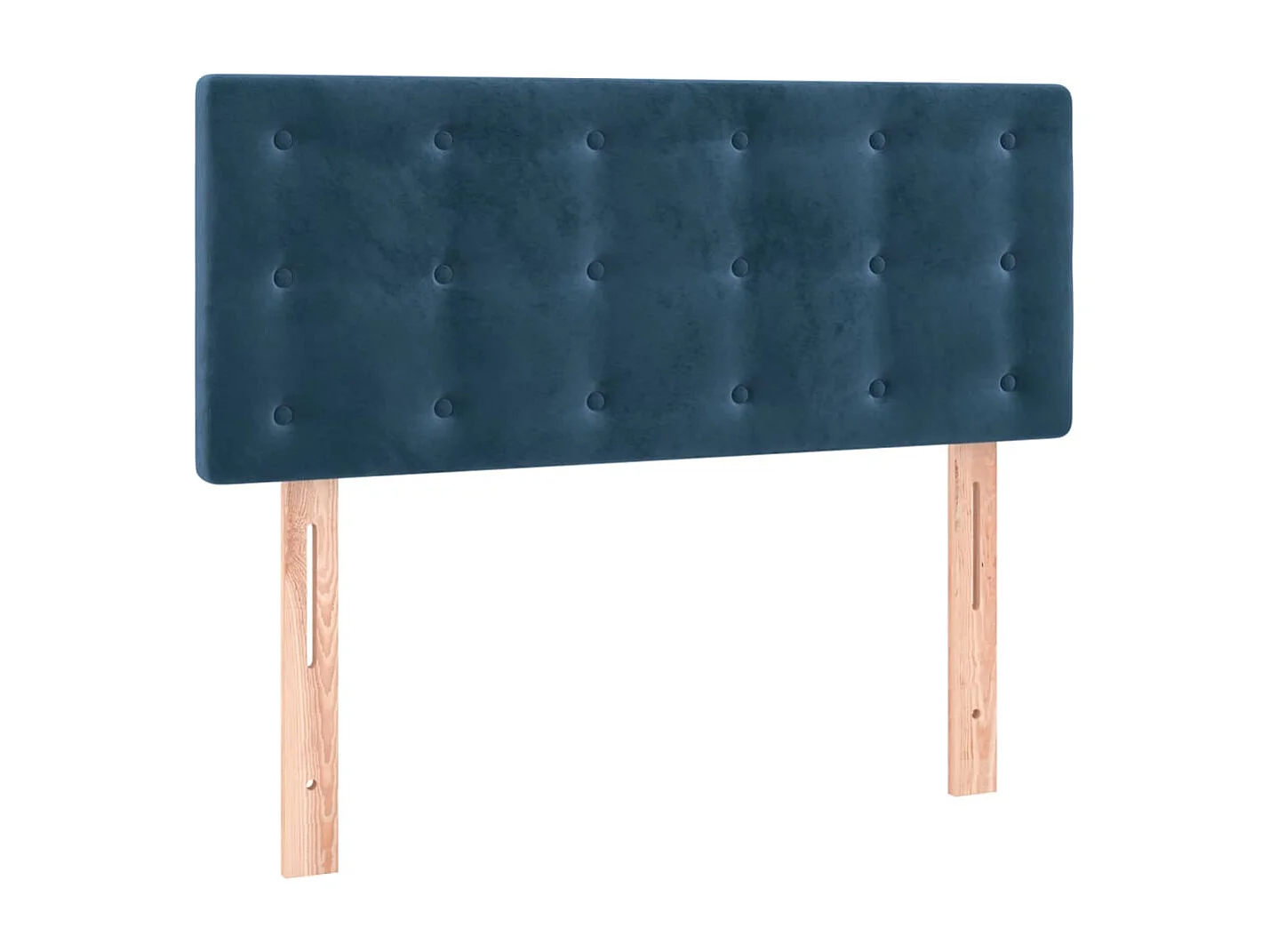 Hoofdbord | Hoofdeinde LED 80x5x78/88 cm fluweel donkerblauw