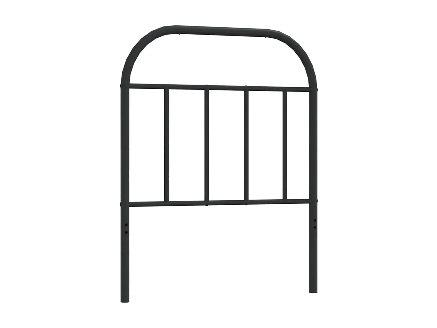 Tête de Lit | Panneau de tête pour lit Moderne métal noir 75 cm