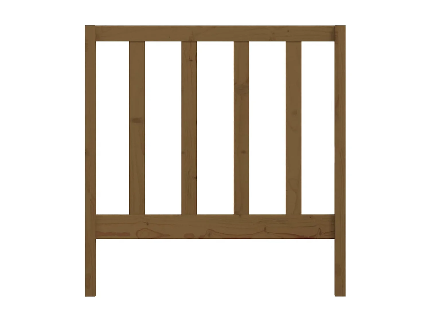 Tête de Lit | Panneau de tête pour lit Moderne Marron miel 96x4x100 cm Bois massif de pin