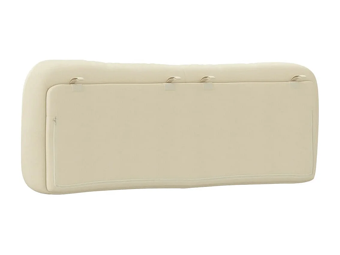 Cabecero de Cama | Cabezal de cama | Mueble de cabecero acolchado Hvar tela crema 140 cm