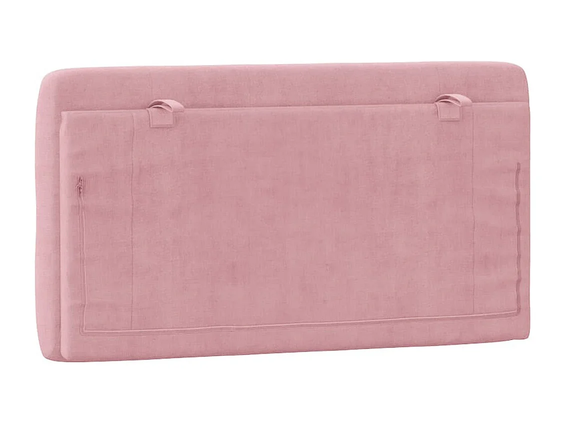 Cabecero de Cama | Cabezal de cama | Mueble de cabecero acolchado terciopelo rosa 100 cm