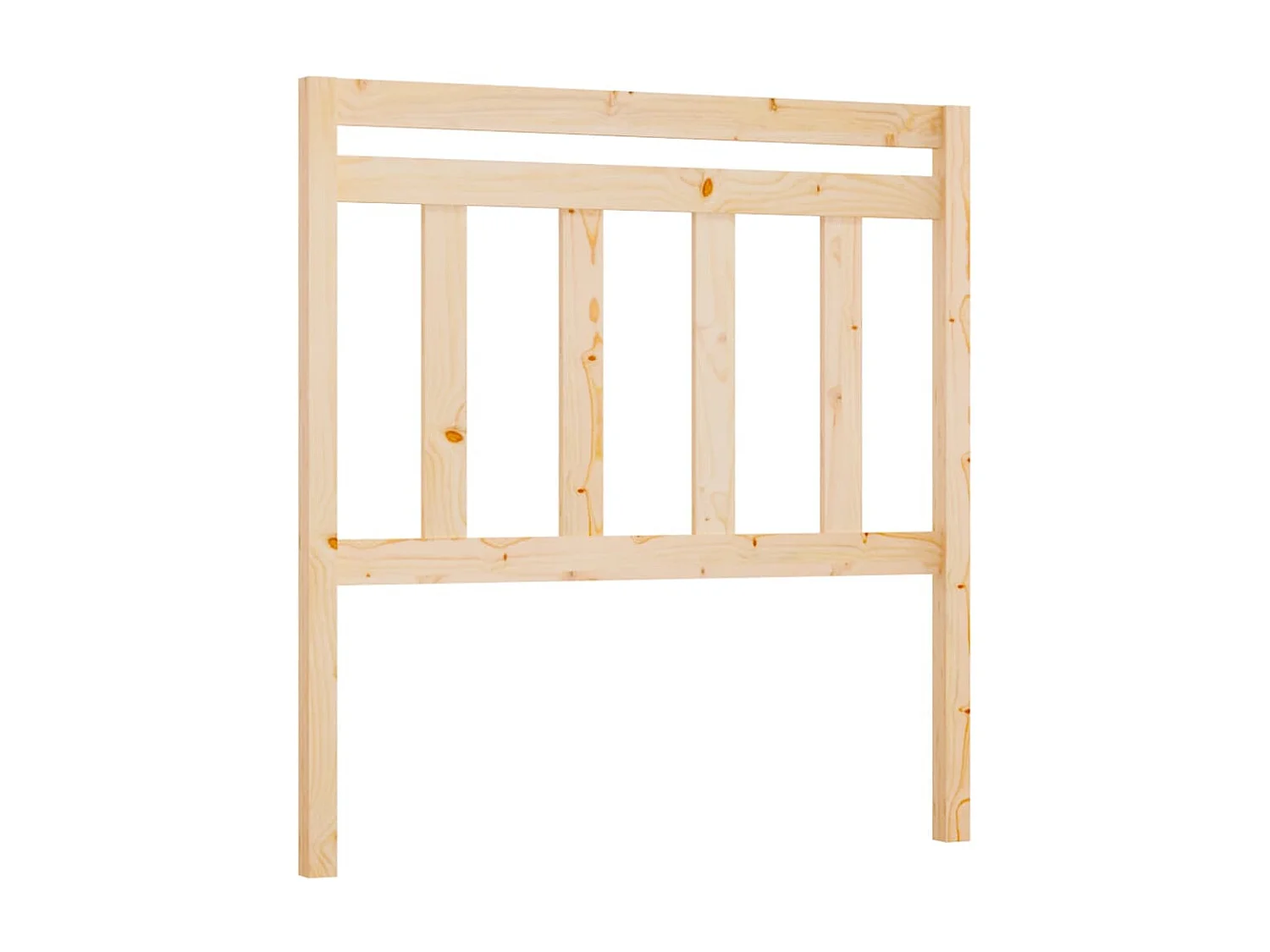 Cabecero de Cama | Cabezal de cama | Mueble de cabecero madera maciza de pino 81x4x100 cm