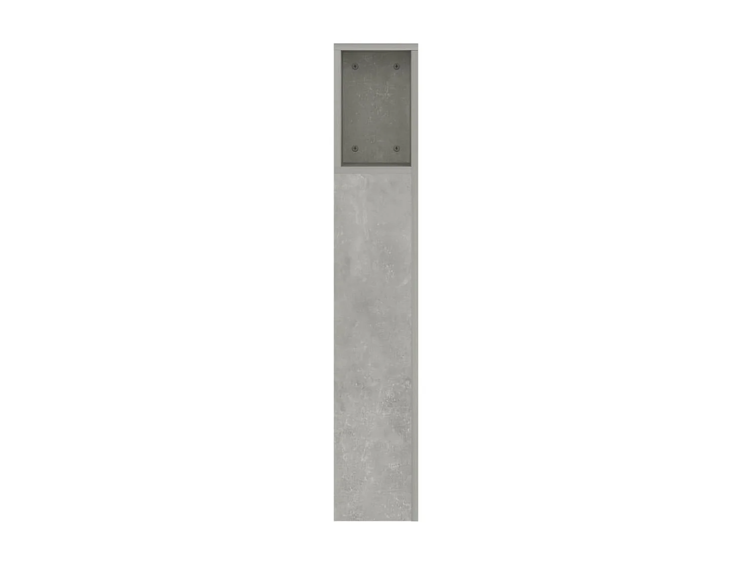 Tête de Lit avec rangement | Armoire de tête de lit Gris béton 160x18,5x104,5 cm