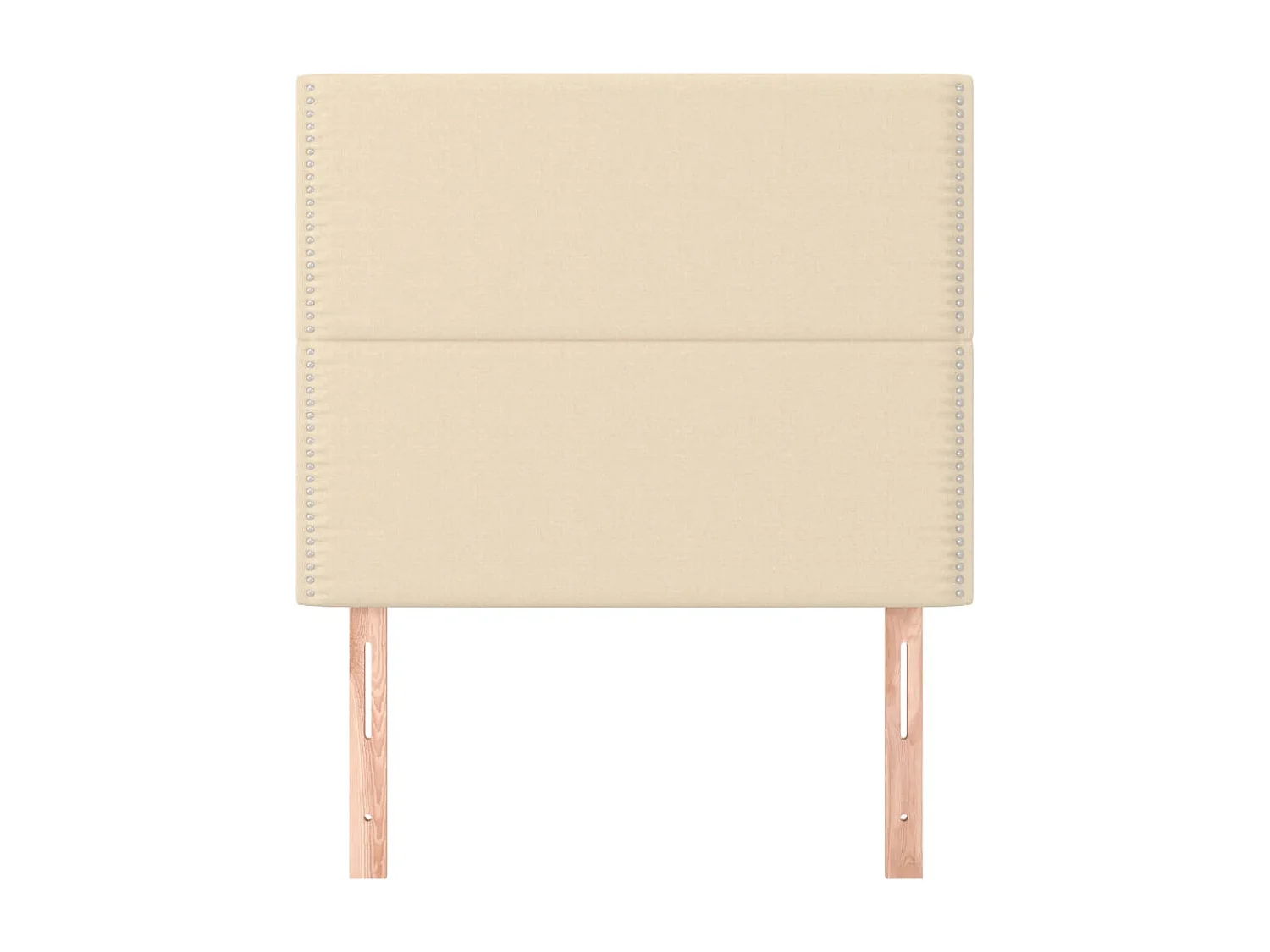 Cabeceros | Cabezal de cama | Mueble de cabecero 2 unidades de tela color crema 100x5x78/88 cm