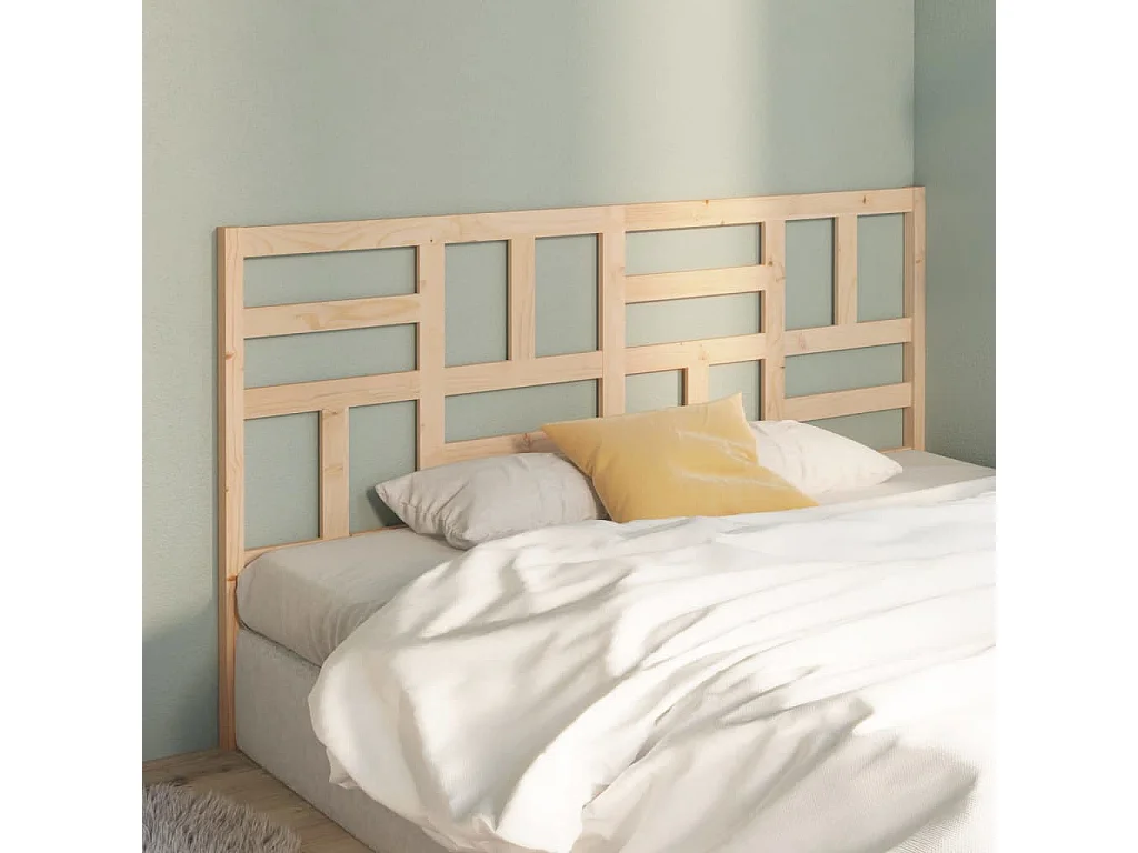 Tête de Lit | Panneau de tête pour lit Moderne 186x4x104 cm Bois massif de pin