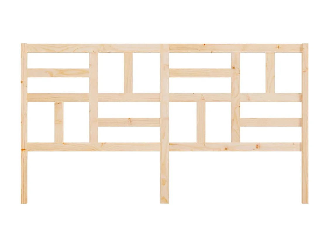 Tête de Lit | Panneau de tête pour lit Moderne 186x4x104 cm Bois massif de pin