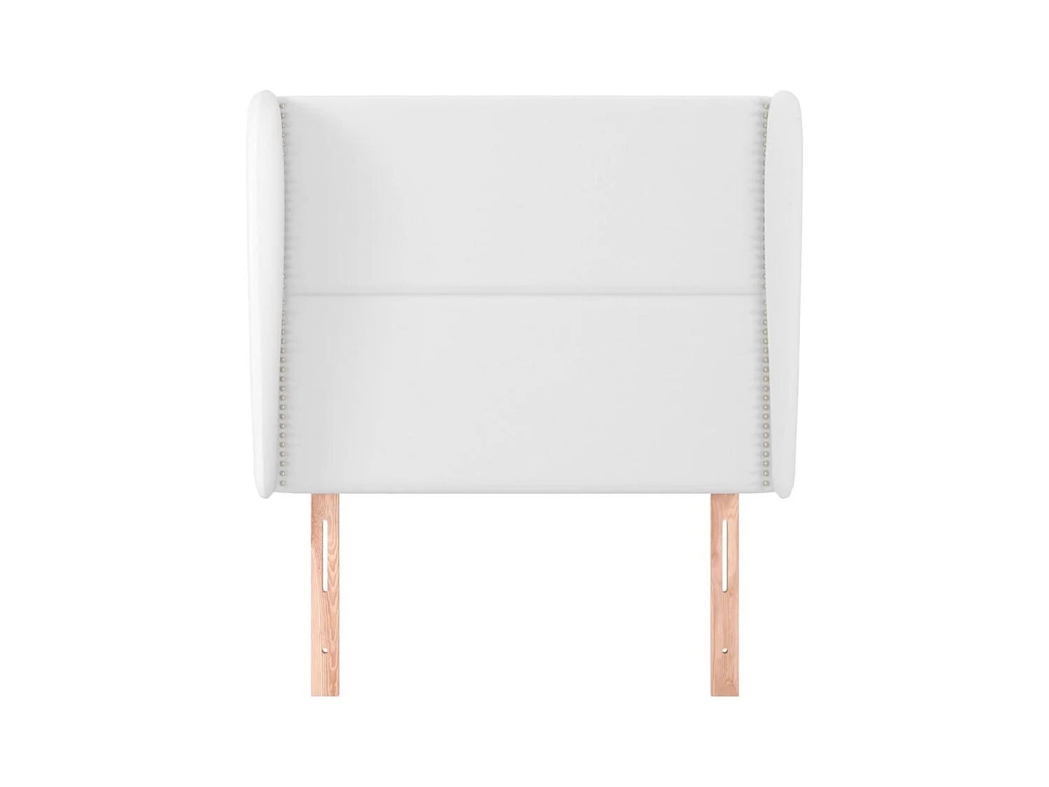 Tête de Lit | Panneau de tête pour lit Moderne avec oreilles Blanc 103x23x118/128 cm Similicuir