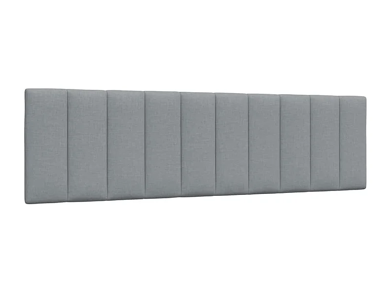 Tête de lit | Coussin de tête de lit | Tête de lit décoratif gris clair 180 cm tissu