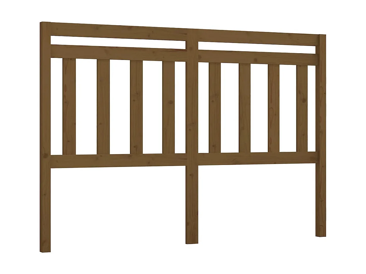 Hoofdbord | Hoofdeinde 146x4x100 cm massief grenenhout honingbruin