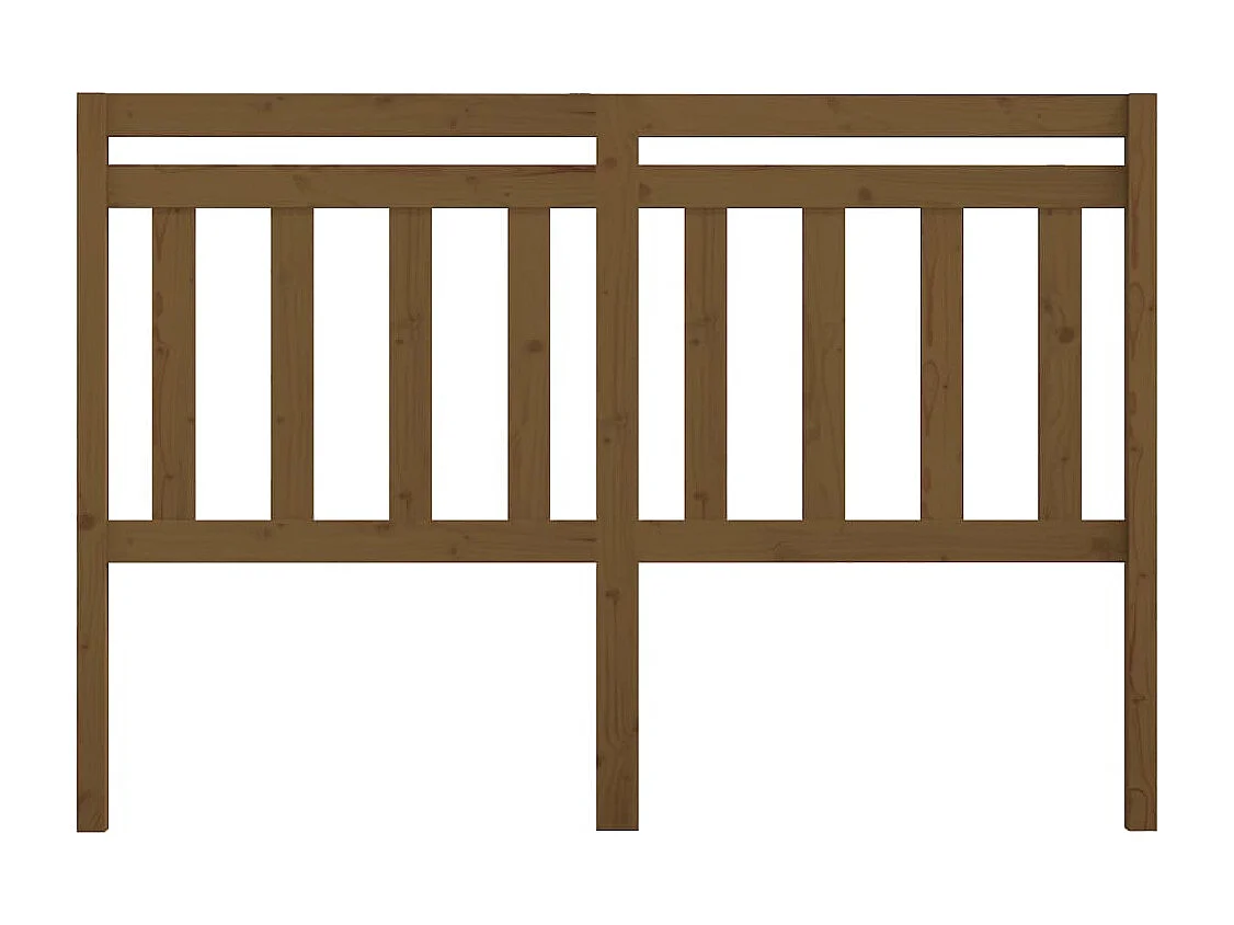 Hoofdbord | Hoofdeinde 146x4x100 cm massief grenenhout honingbruin
