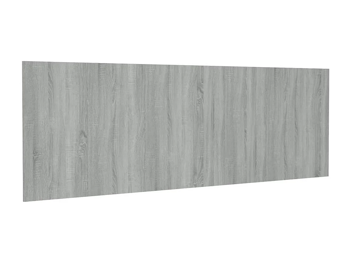 Hoofdbord | Hoofdeinde wandmodel 240x1,5x80 cm bewerkt hout grijs sonoma