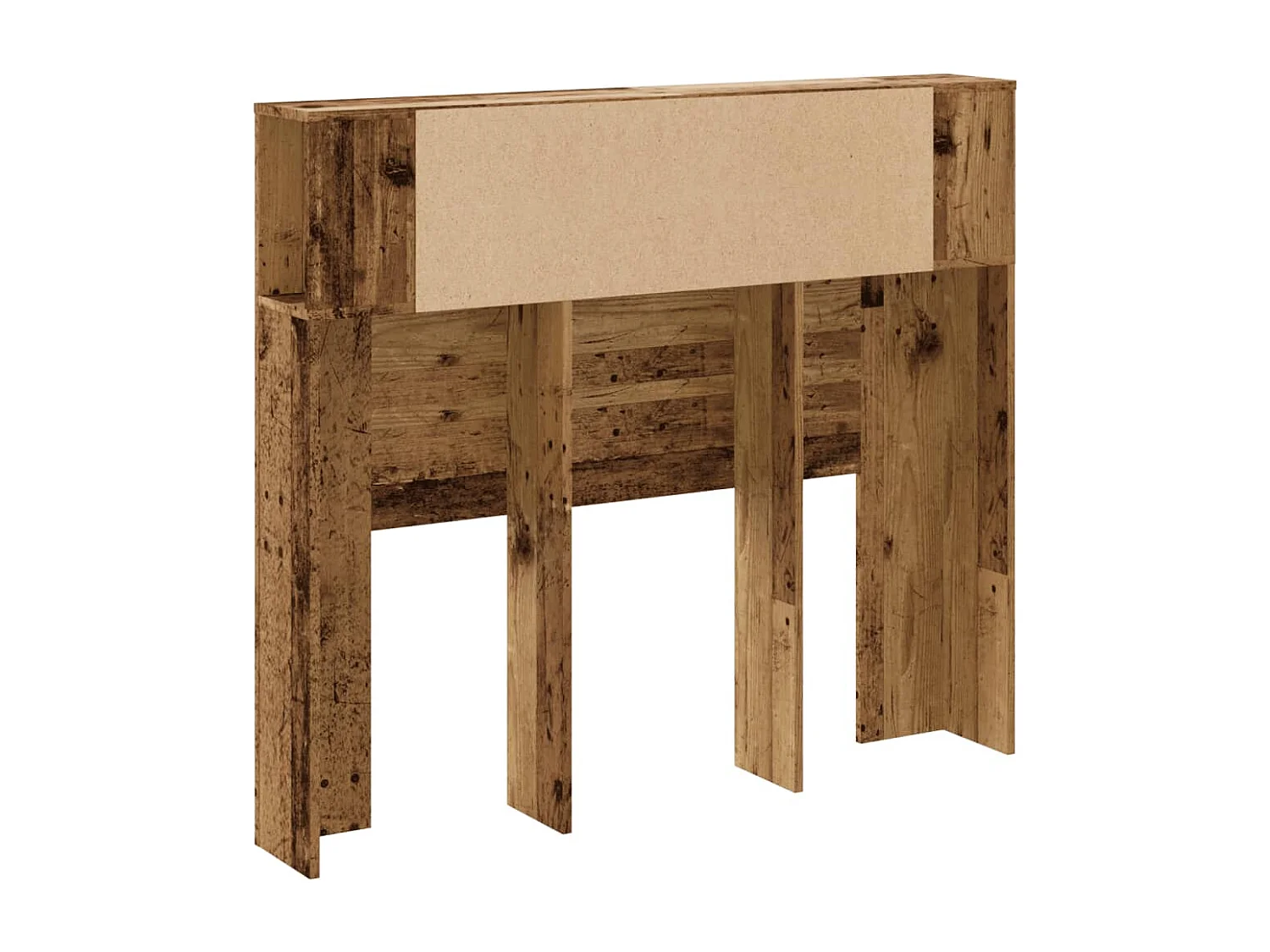 Tête de Lit avec rangement | Armoire de tête de lit vieux bois 120x19x104,5 cm