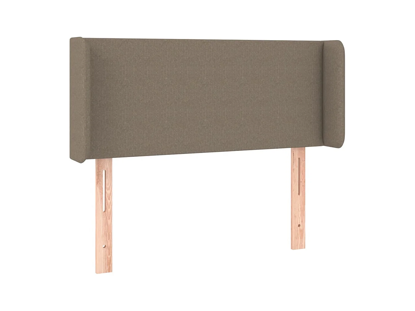 Mueble cabecero | Cabezal de cama | Cabecero con LED de tela gris taupe 103x16x78/88 cm