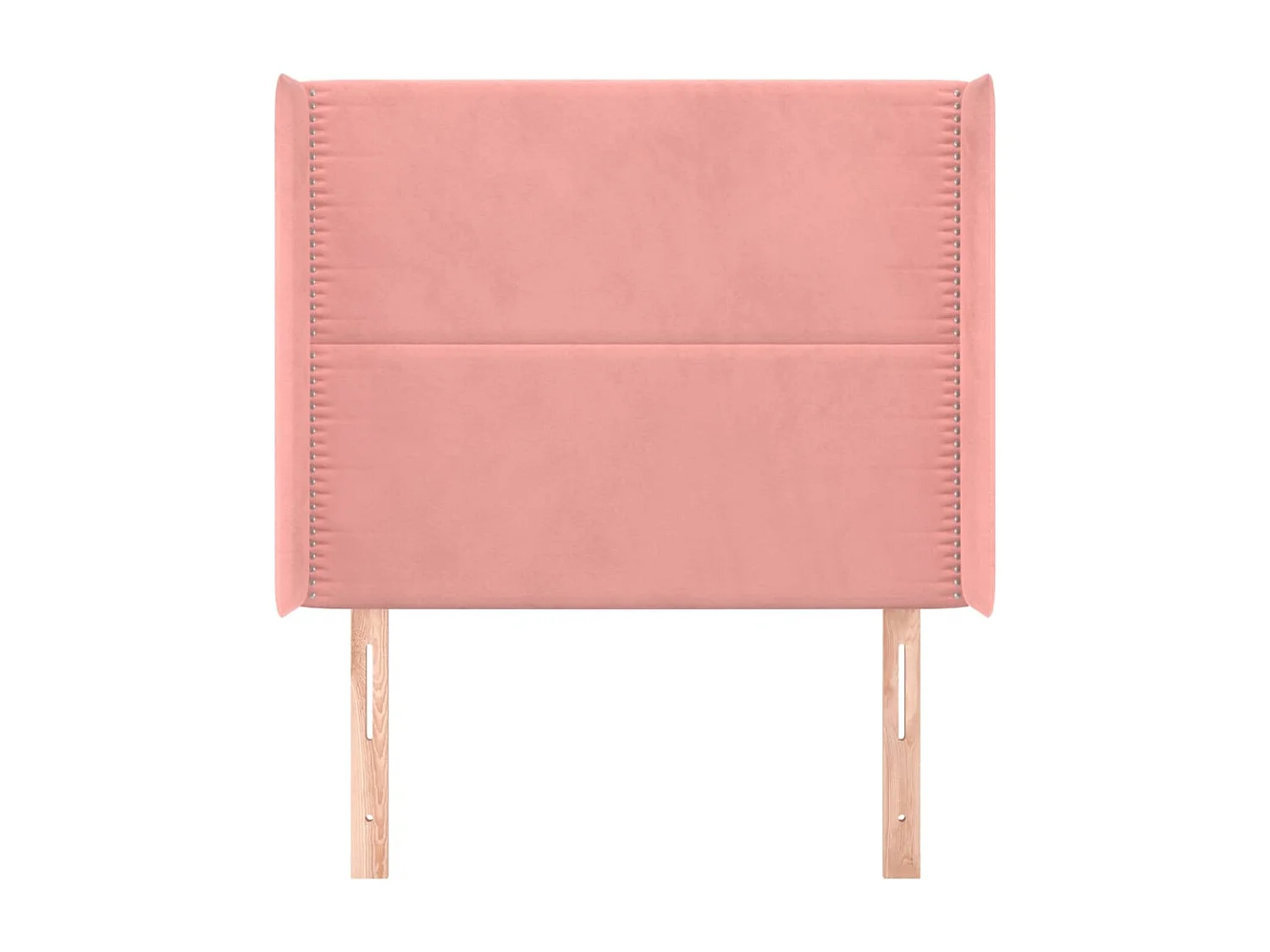 Tête de Lit | Panneau de tête pour lit Moderne avec oreilles Rose 83x16x118/128 cm Velours