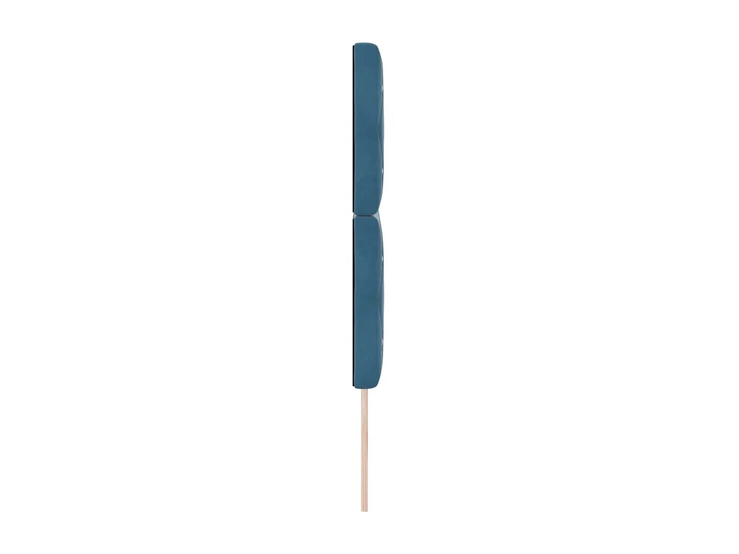 Tête de Lit | Panneau de tête pour lit Moderne LED Argyle Manuel Bleu foncé 144 cm Velours