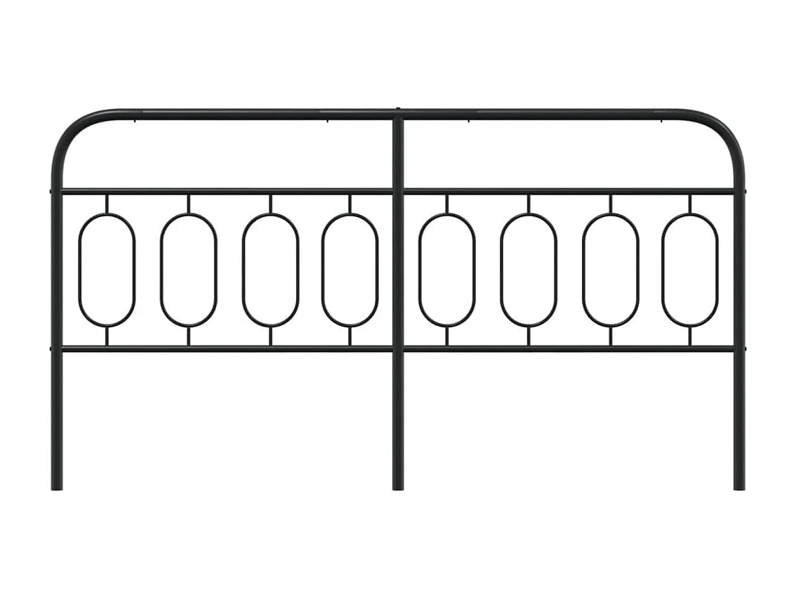 Mueble cabecero | Cabezal de cama | Cabecero de metal negro 193 cm