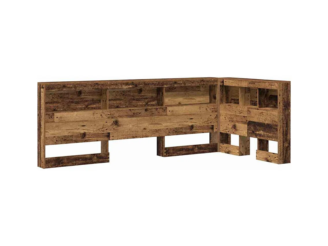 Tête de Lit de rangement | Panneau de tête pour lit Bois ancien 75 cm Bois d'ingénierie